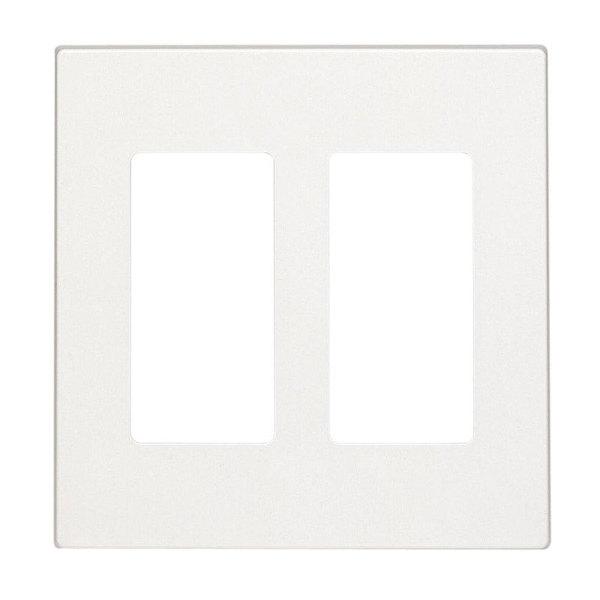 Leviton Wallplat Scrwls 2G Wht C42-80309-0SW